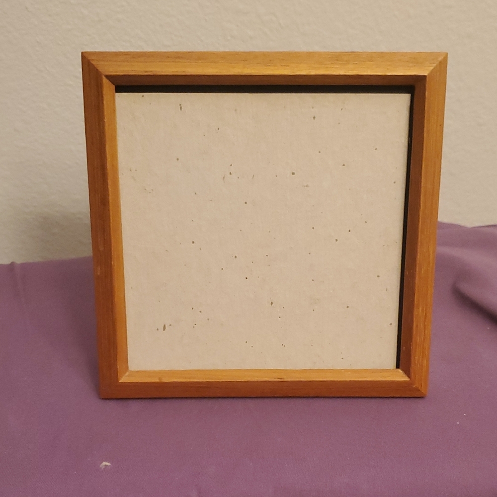 Natural Wood Frame with Cream Insert